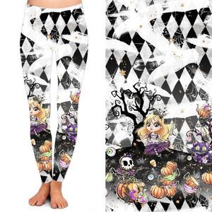 Alice in Wonderland Full Length 3 inch waistband leggings